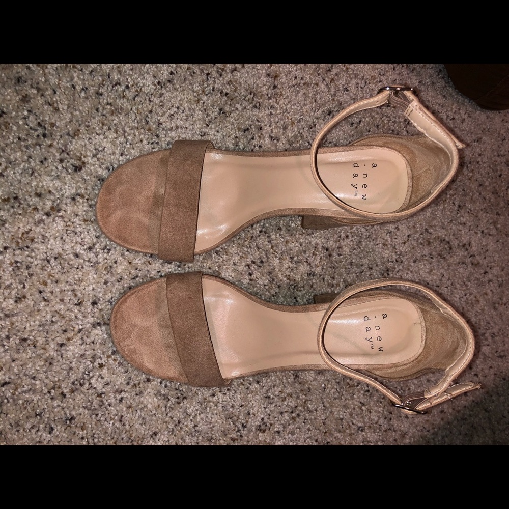 Tan Strapped Heels